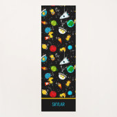 Waterverf Rubber Duck Astronauts Personalized Yogamat (Voorkant)