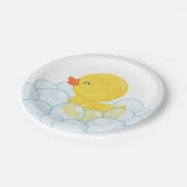 Waterverf Rubber Duck Party Papieren Bordje (Gekanteld)