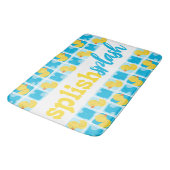 Waterverf Rubber Duck Splish Splash Geruit Badmat (Gekanteld)