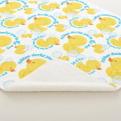 Waterverf Rubber Ducky Jij bent de Een Sherpa Deken (3/4)