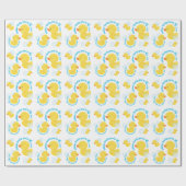 Waterverf Rubber Ducky Jij bent de One Party Cadeaupapier (Vlak)