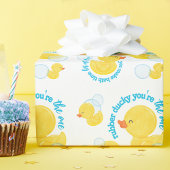 Waterverf Rubber Ducky Jij bent de One Party Cadeaupapier