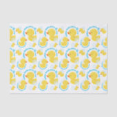 Waterverf Rubber Ducky Jij bent de One Party Tissuepapier (Voorkant)