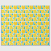Waterverf Rubber Ducky Party Wrapping Papier (Vlak)