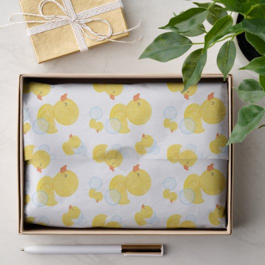 Waterverf Rubber Ducky Tissuepapier (Geschenk)