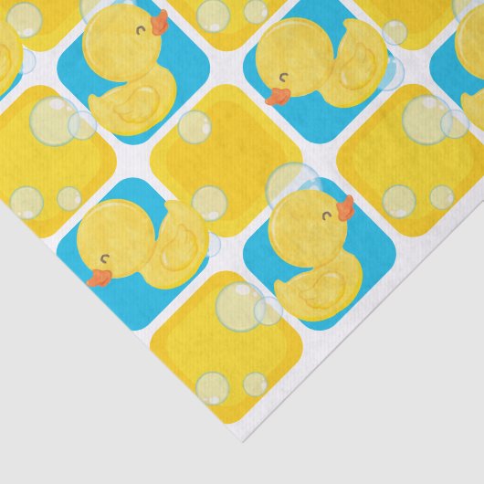 Waterverf Rubber Ducky Tissuepapier (Detail)
