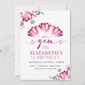 Waterverf Rubies Ze is een juweeltje verjaardagsui Kaart (Voorkant)