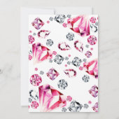 Waterverf Rubies Ze is een juweeltje verjaardagsui Kaart (Achterkant)