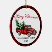 Waterverf  Ruck Red Pset Keramisch Ornament (Rechts)