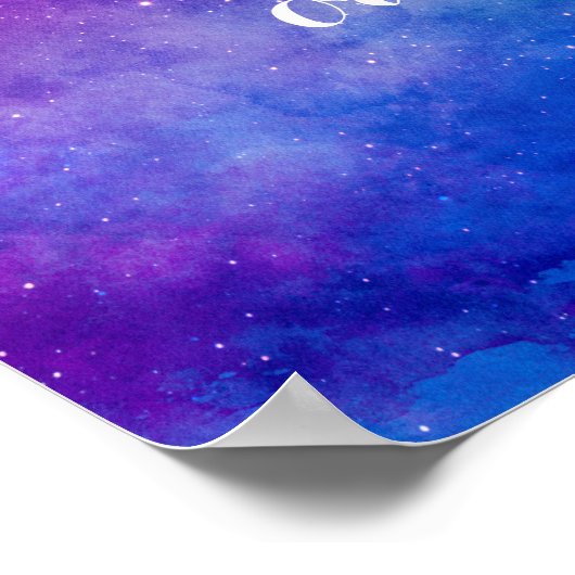 Waterverf ruimte aangepaste offerte poster (Hoek)