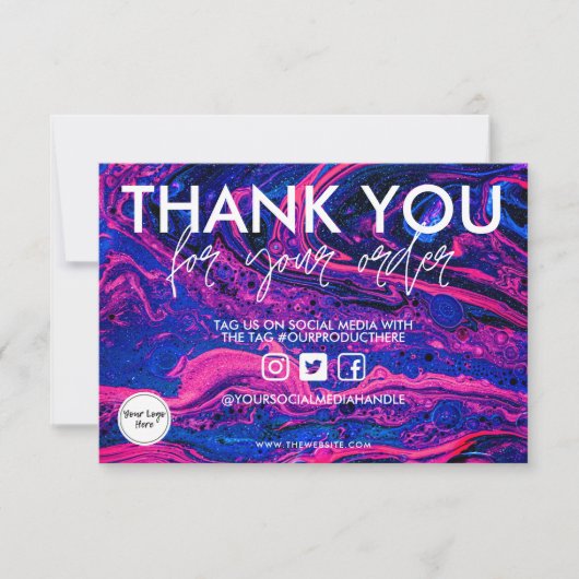 Waterverf Ruimte Dank u Media invoegen (Voorkant)