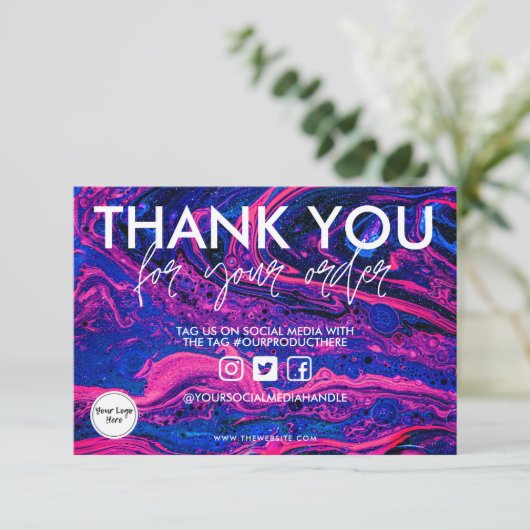 Waterverf Ruimte Dank u Media invoegen (Staand voorkant)