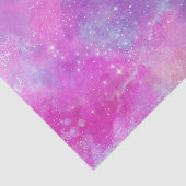 Waterverf ruimte sterrenstelsel Roze Tissuepapier (Detail)