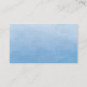 Waterverf Ruimte Thema Birthday en Baby shower Plaatskaartje (Achterkant)