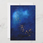 Waterverf Ruimte Verjaardag Fotouitnodiging baby S Kaart (Achterkant)