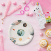 Waterverf Ruimte Verjaardagspapier Borden Papieren Bordje (Feest)