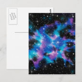 Waterverf ruimtekunst briefkaart (Voorkant / Achterkant)