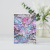 Waterverf ruimtekunst briefkaart (Staand voorkant)