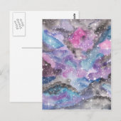 Waterverf ruimtekunst briefkaart (Voorkant / Achterkant)