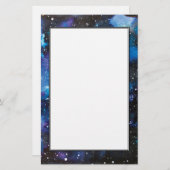 Waterverf ruimtekunst briefpapier (Voorkant / Achterkant)