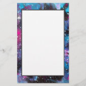 Waterverf ruimtekunst briefpapier (Voorkant)