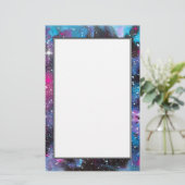 Waterverf ruimtekunst briefpapier (Staand voorkant)