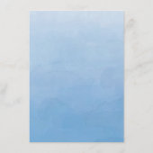 Waterverf Ruimtethema Baby shower Ouders Advies Informatiekaartje (Achterkant)