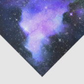Waterverf Ruimtevaart Galaxy Stars Paars Tissuepapier (Detail)