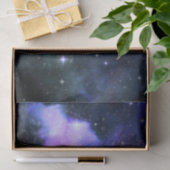 Waterverf Ruimtevaart Galaxy Stars Paars Tissuepapier (Geschenk)