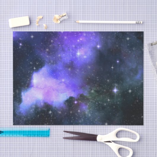 Waterverf Ruimtevaart Galaxy Stars Paars Tissuepapier (Craft)
