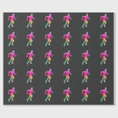 Waterverf Runner Art Marathon Athlete Running Cadeaupapier (Vlak)