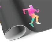 Waterverf Runner Art Marathon Athlete Running Cadeaupapier (Rol Hoek)