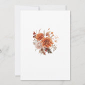 Waterverf Rust Highland Koe Baby shower Kaart (Achterkant)