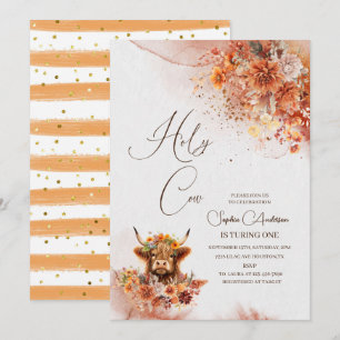 Waterverf Rust Highland Koe IS TURING ONE Kaart