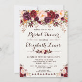 Waterverf Rustic Boho Bridal Shower Kaart (Voorkant)
