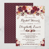 Waterverf Rustic Boho Bridal Shower Kaart (Voorkant / Achterkant)