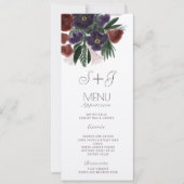 Waterverf Rustic Botany Bouquet menu (Voorkant)