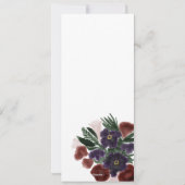 Waterverf Rustic Botany Flora Bouquet - Menu (Achterkant)