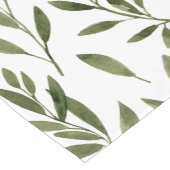 Waterverf Rustic Eucalyptus Greenery Leaves Korte Tafelloper (Hoek)