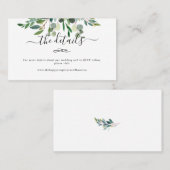 Waterverf Rustic Eucalyptus Vertrouwensgegevens Visitekaartje (Voorkant / Achterkant)