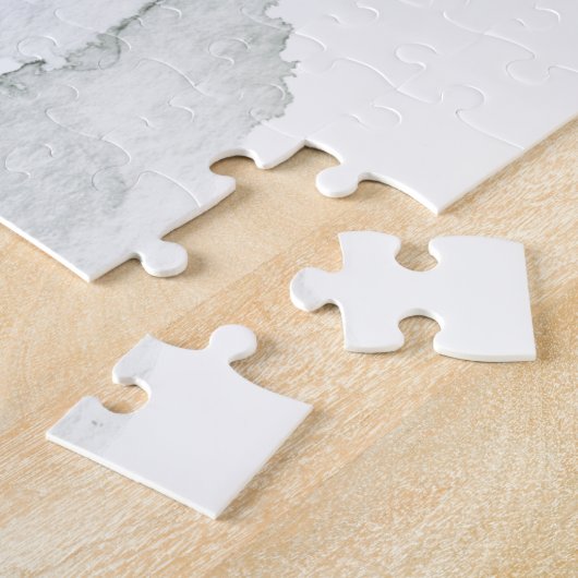 Waterverf Rustic Fir Trees Forest Winter Legpuzzel (Zijkant)