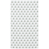 Waterverf Rustic Fir Trees Forest Winter Tafelkleed (Voorkant)