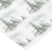 Waterverf Rustic Fir Trees Forest Winter Tafelkleed (Gekanteld)