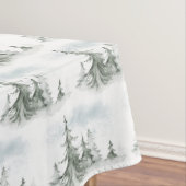 Waterverf Rustic Fir Trees Forest Winter Tafelkleed (Voorbeeld)