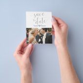 Waterverf Rustic Floral Wedding Save the Date F Flyer (Hand)