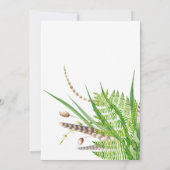 Waterverf Rustic Forest Bat Mitzvah Kaart (Achterkant)