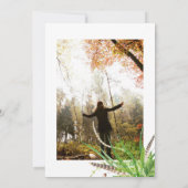 Waterverf Rustic Forest Celebration of Life Photo Kaart (Achterkant)