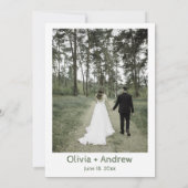 Waterverf Rustic Forest Mountain Natuur bruiloft Kaart (Achterkant)