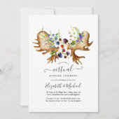 Waterverf Rustic Forest Online Virtual Wedding Kaart (Voorkant)