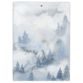 Waterverf Rustic Forest Persoonlijke benaming Klembord (Achterkant)